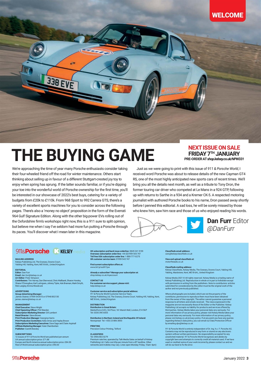 911 & Porsche World Preview Pages