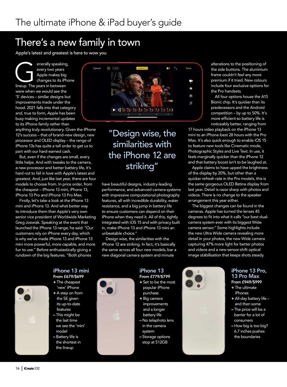 iCreate Preview Pages