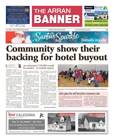 Arran Banner issue 26/11/2021
