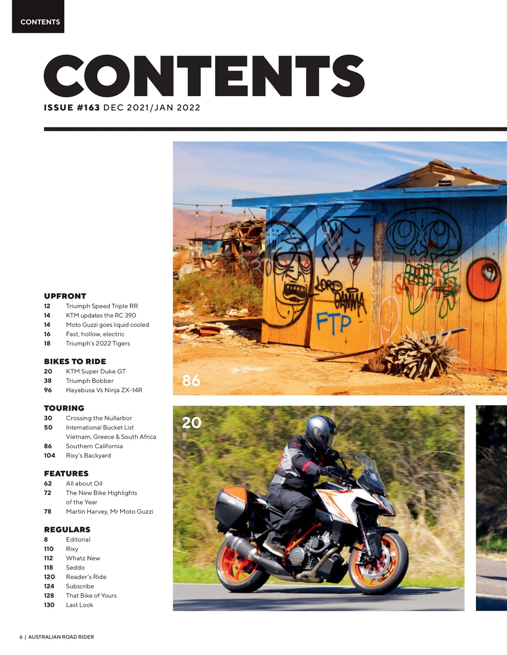 Australian Road Rider Preview Pages