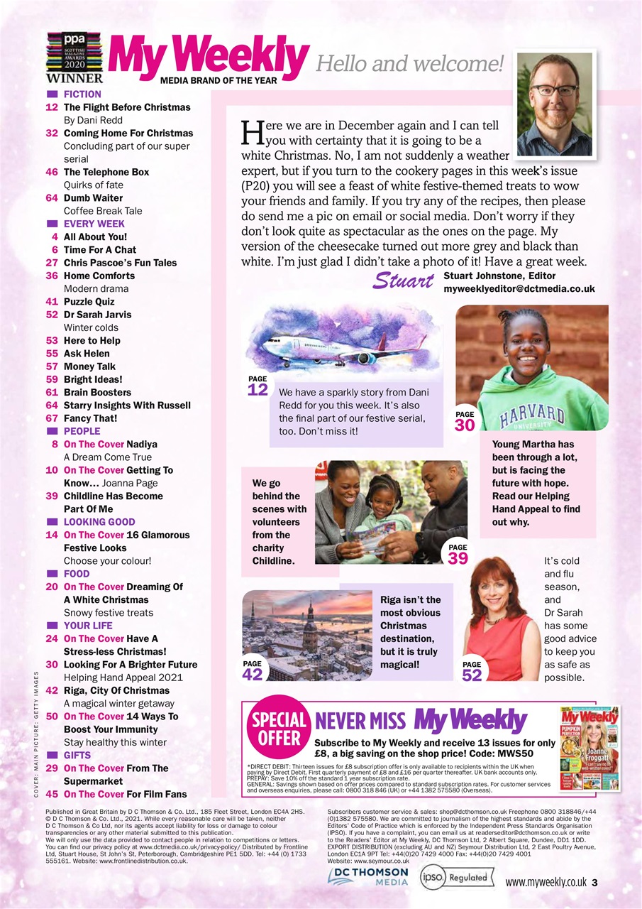 My Weekly Preview Pages