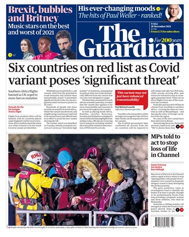 The Guardian Newspaper issue Friday, November 26, 2021