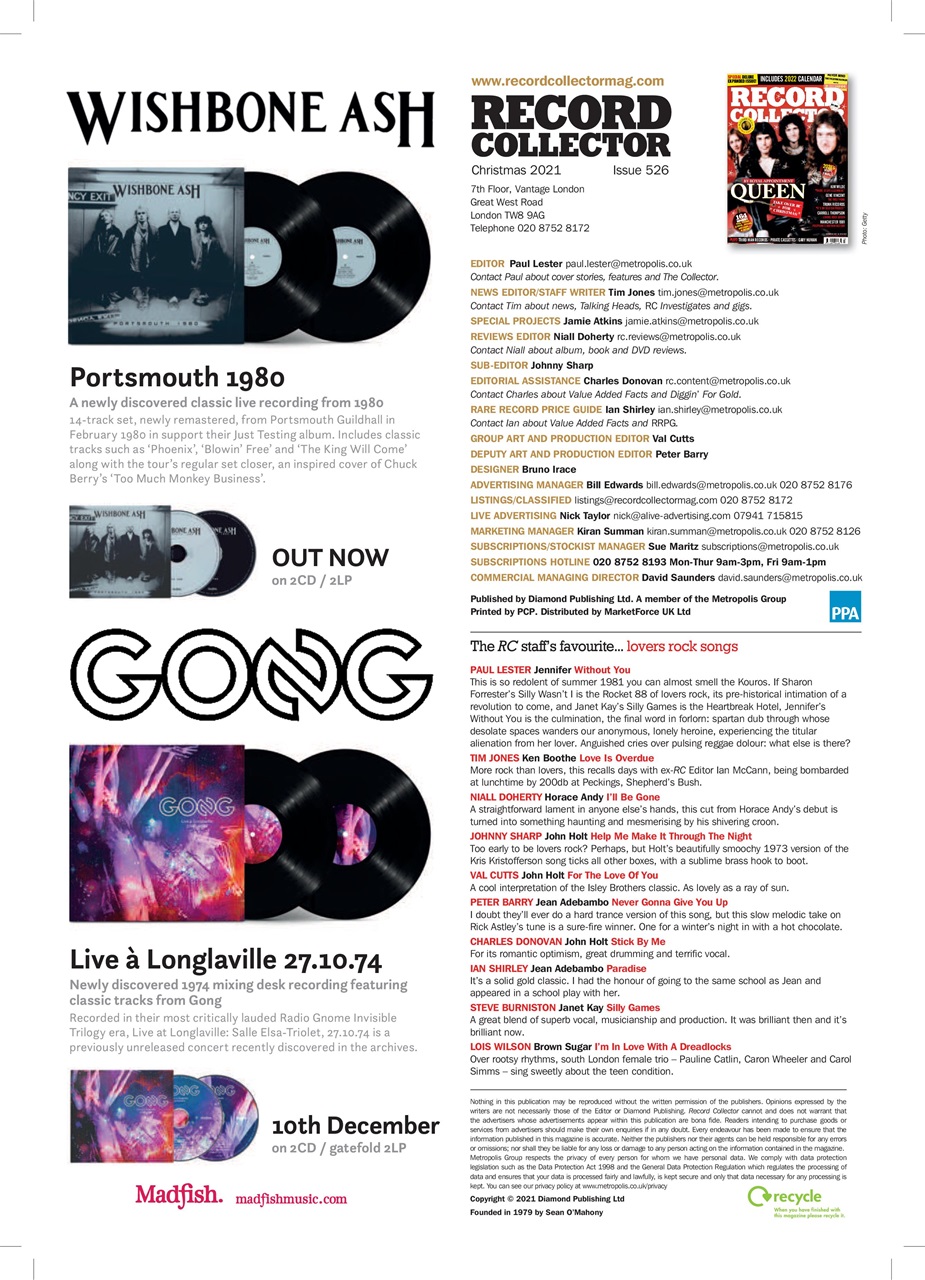 Record Collector Preview Pages