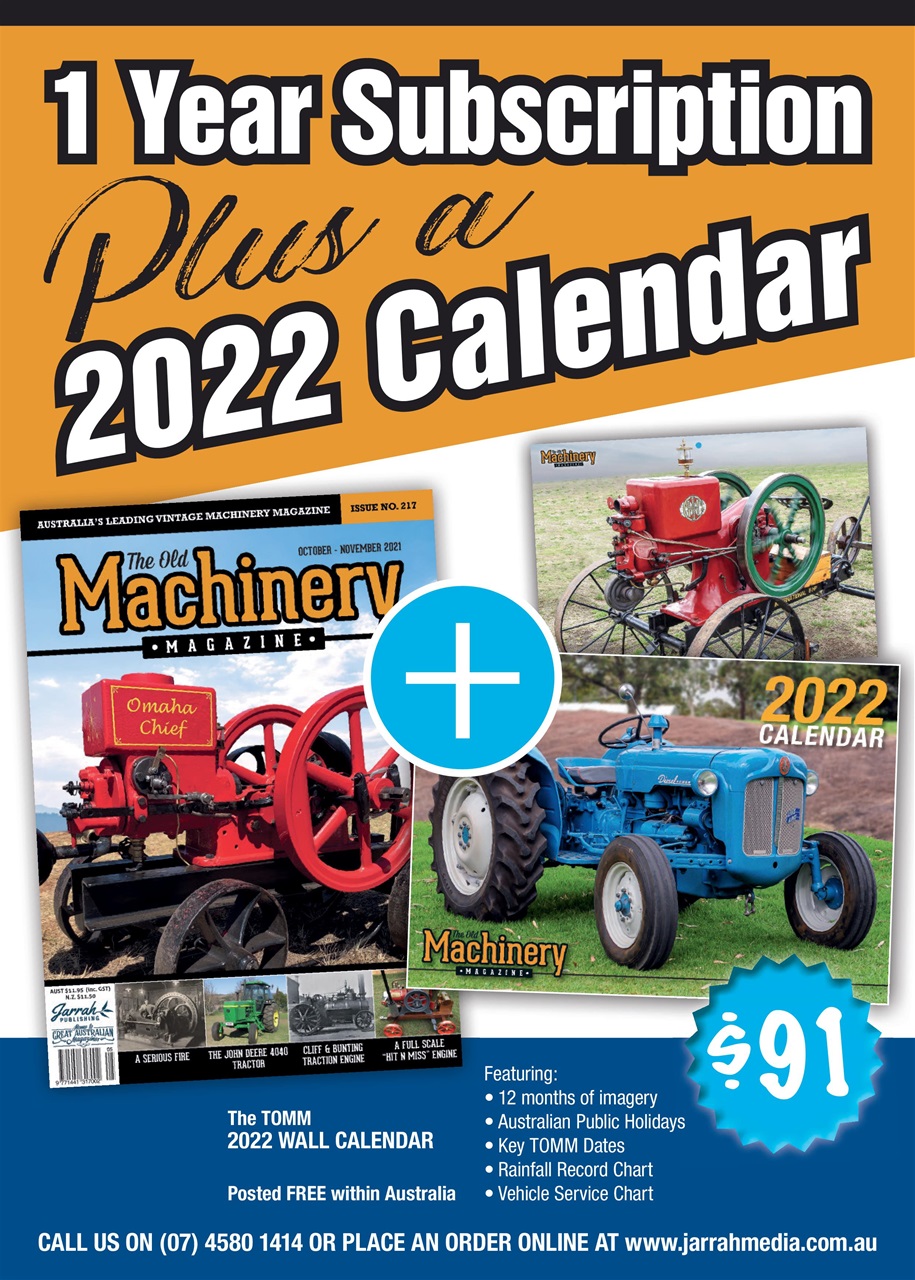 The Old Machinery Magazine Preview Pages