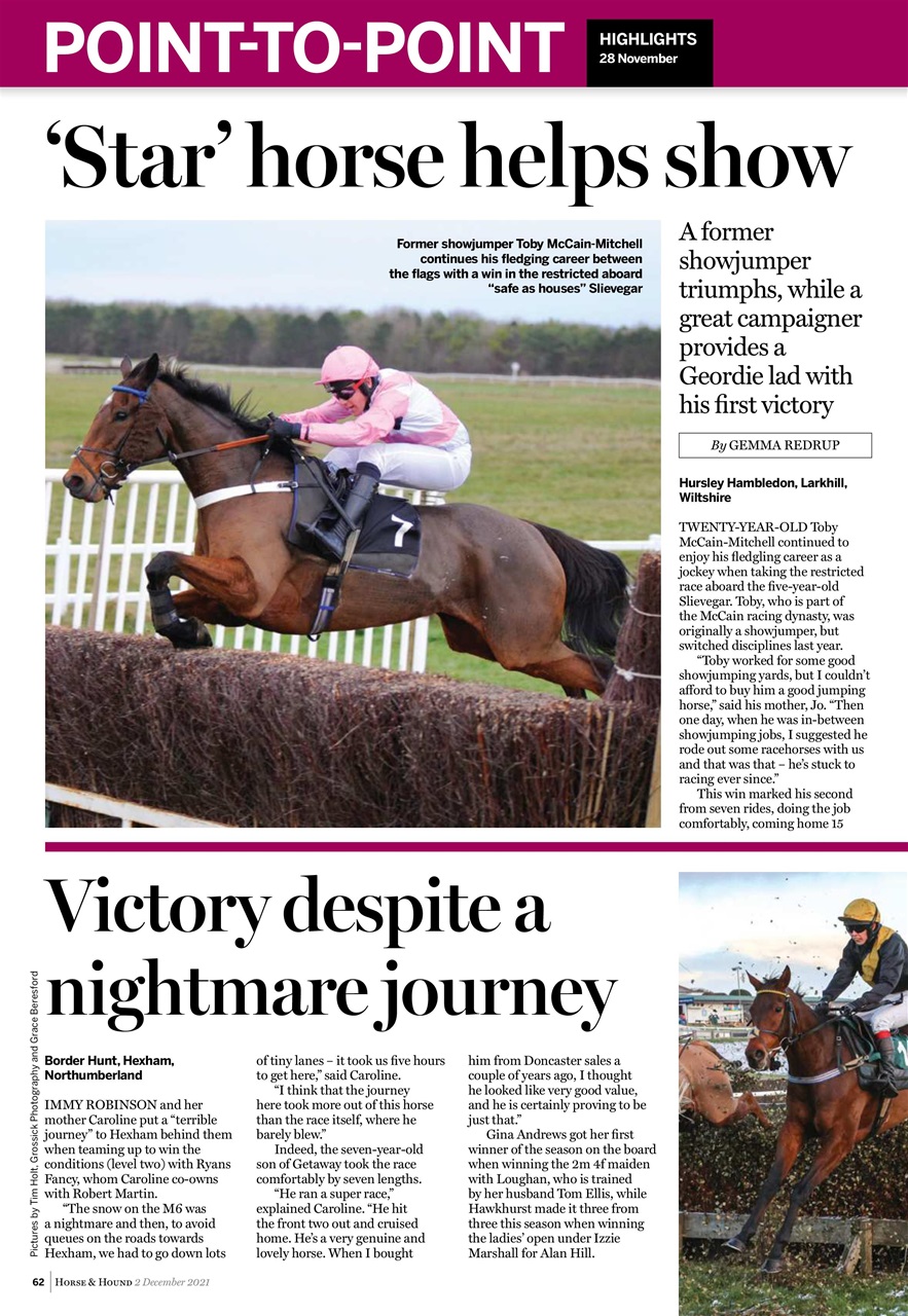 Horse & Hound Preview Pages