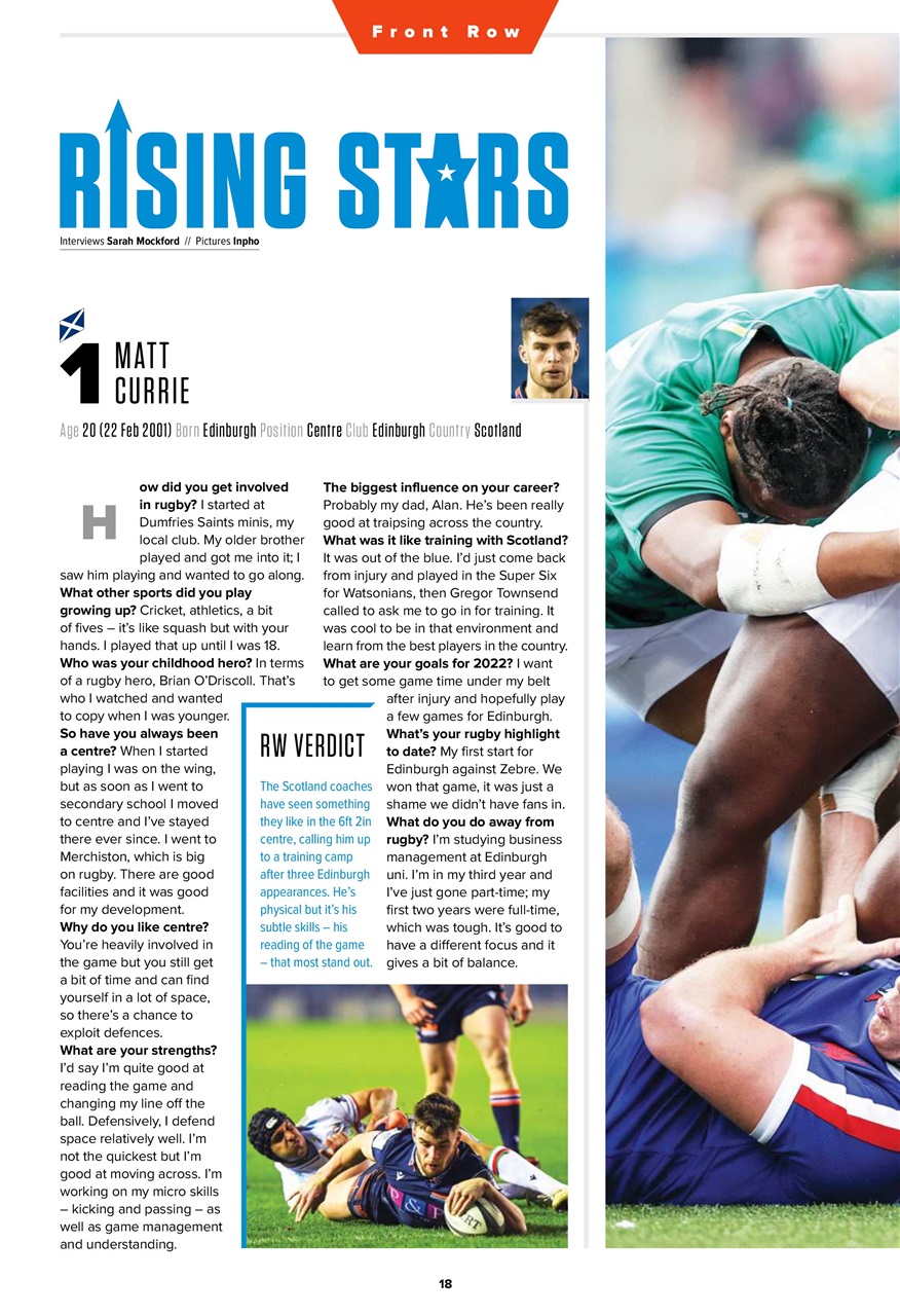 Rugby World Preview Pages