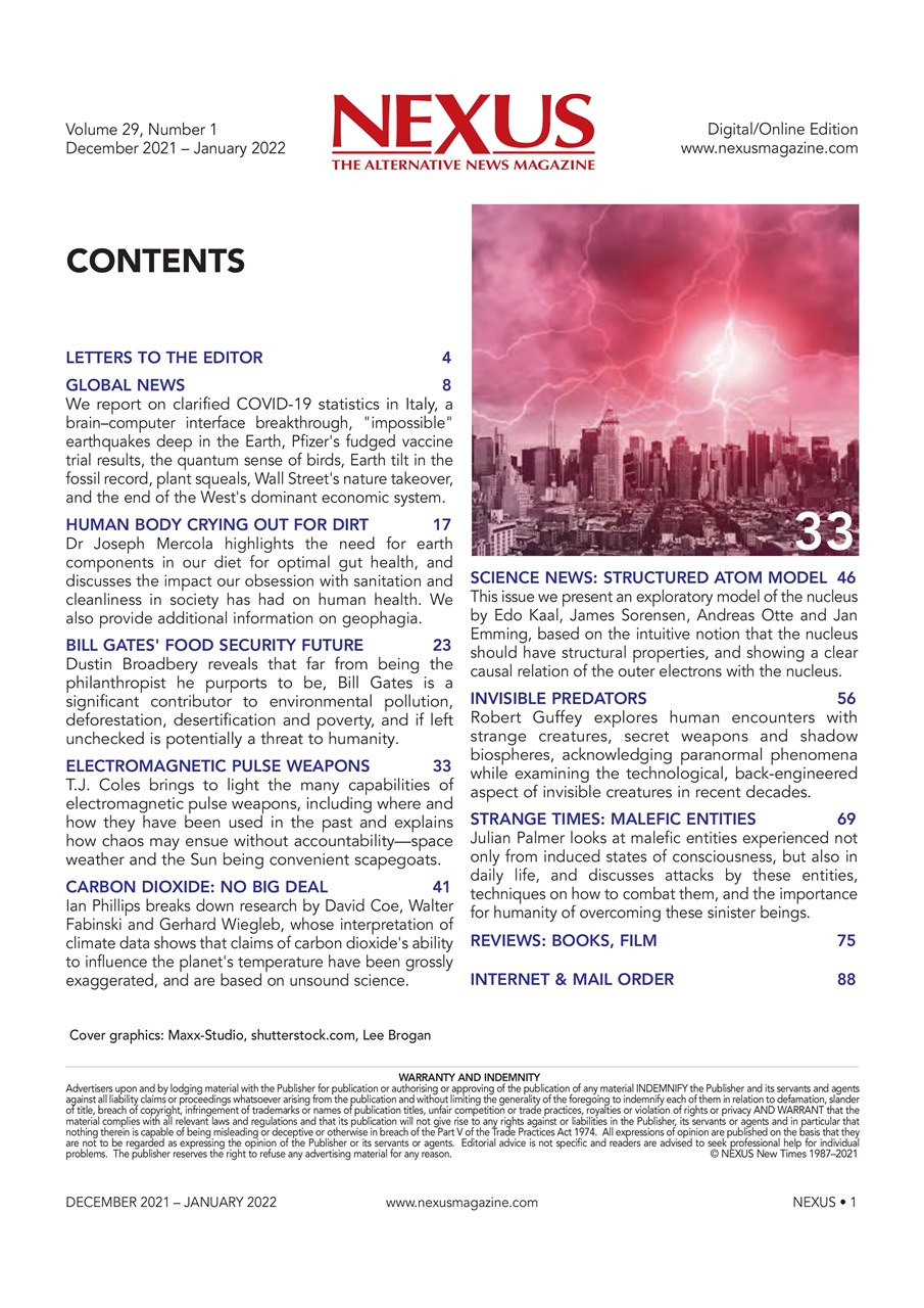 Nexus Magazine Preview Pages