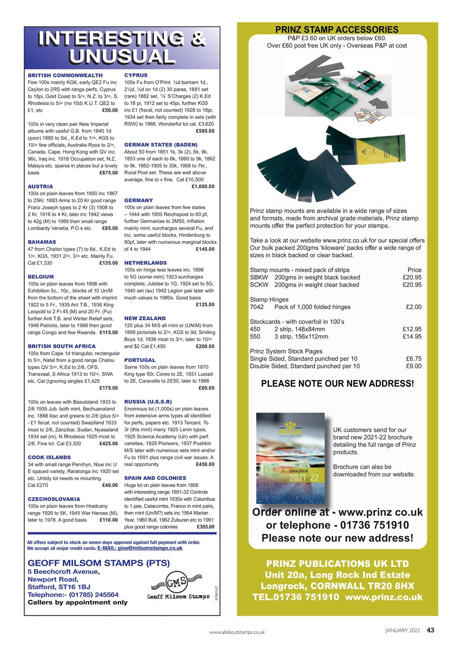 Stamp Collector Preview Pages