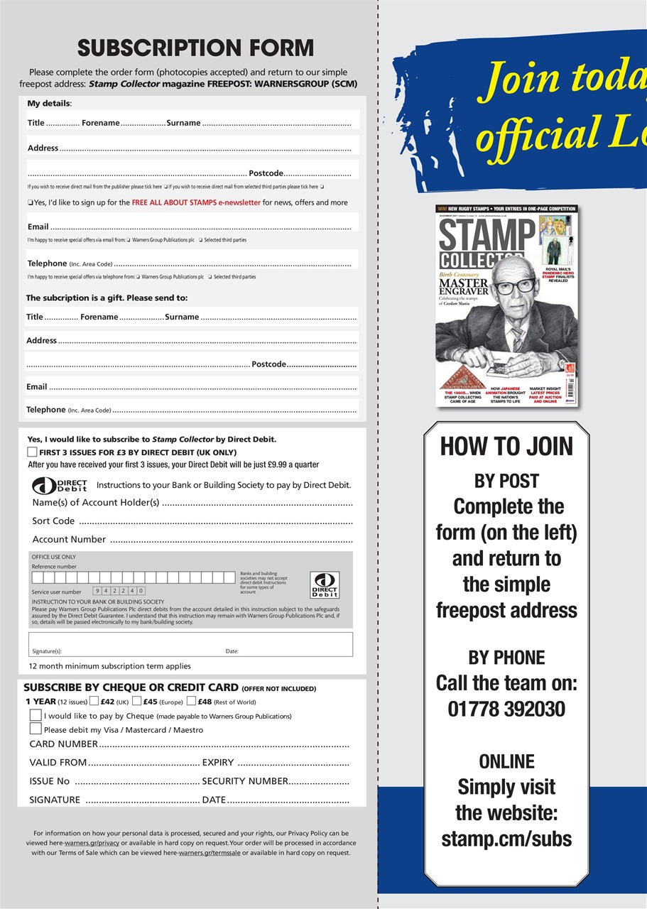 Stamp Collector Preview Pages