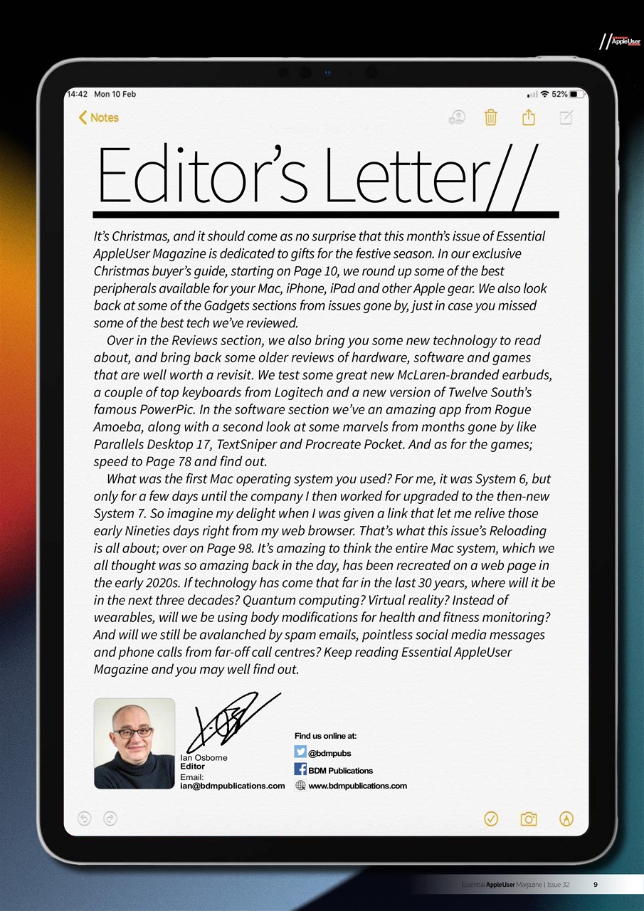 Essential Apple User Preview Pages