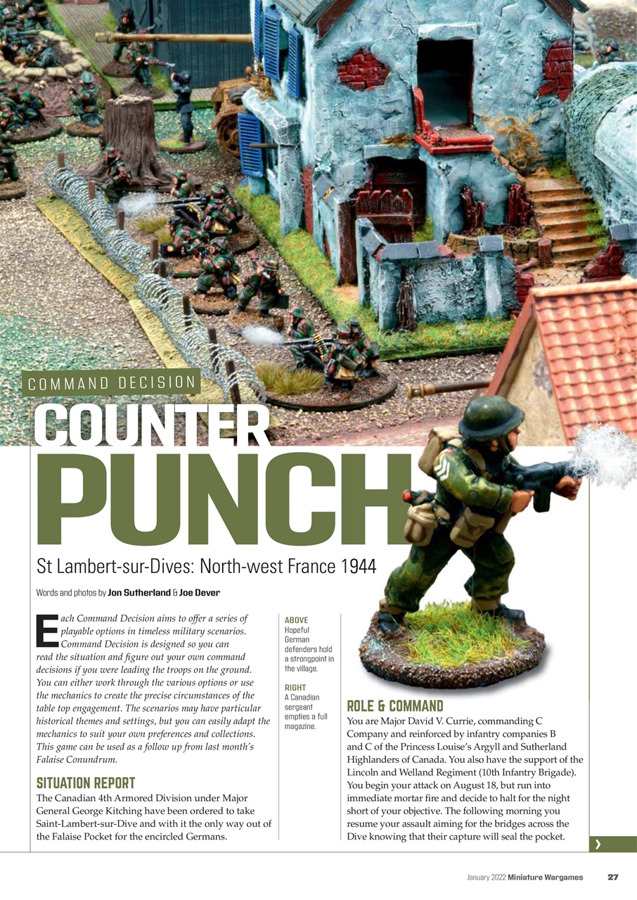 Miniature Wargames Preview Pages