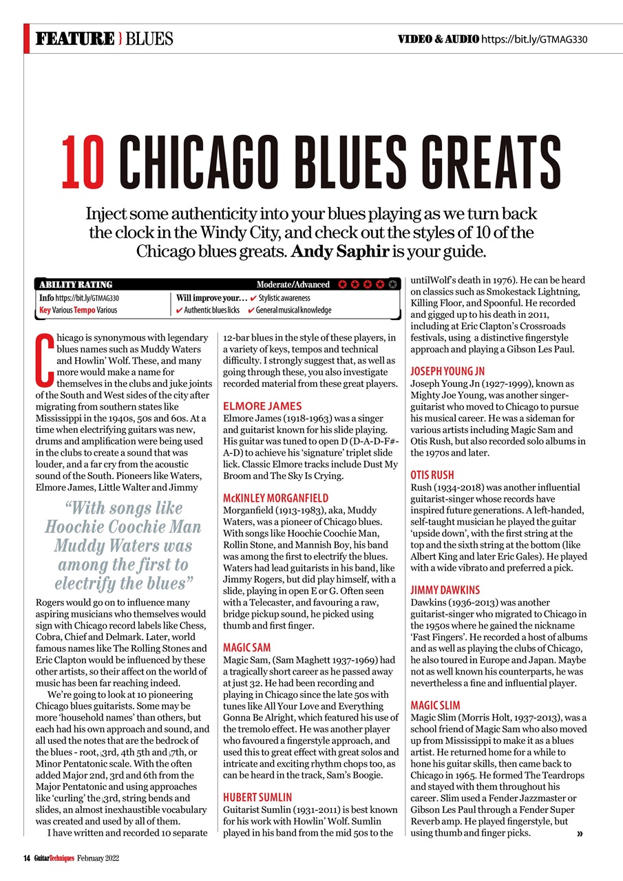 Guitar Techniques Preview Pages