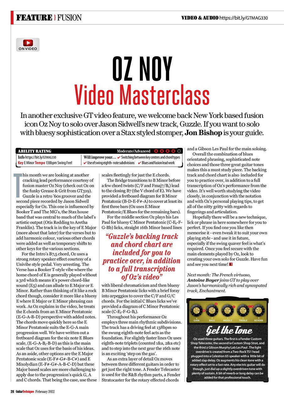 Guitar Techniques Preview Pages