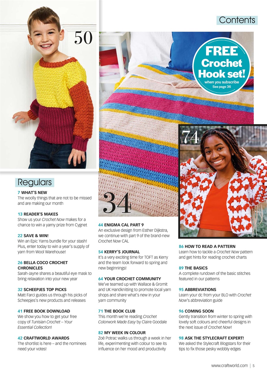 Crochet Now Magazine Preview Pages