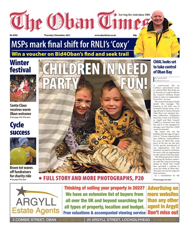 The Oban Times & Lochaber Times issue 2nd December 2021
