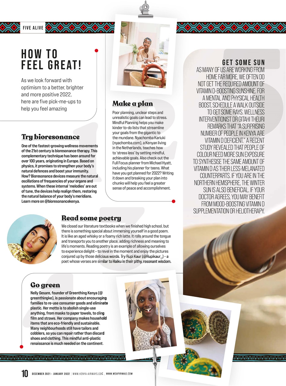 MSAFIRI – Kenya Airways Inflight Preview Pages