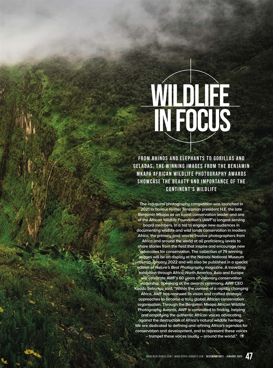 MSAFIRI – Kenya Airways Inflight Preview Pages