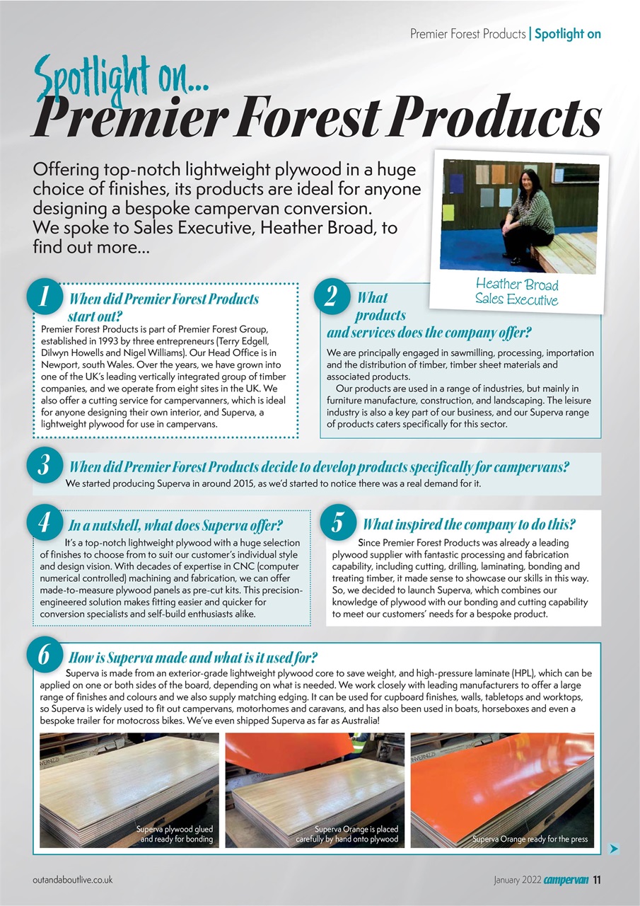 Campervan Preview Pages