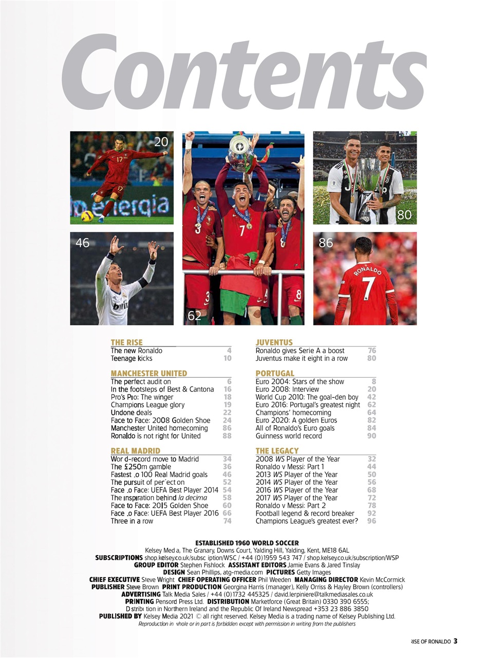 World Soccer Presents Preview Pages