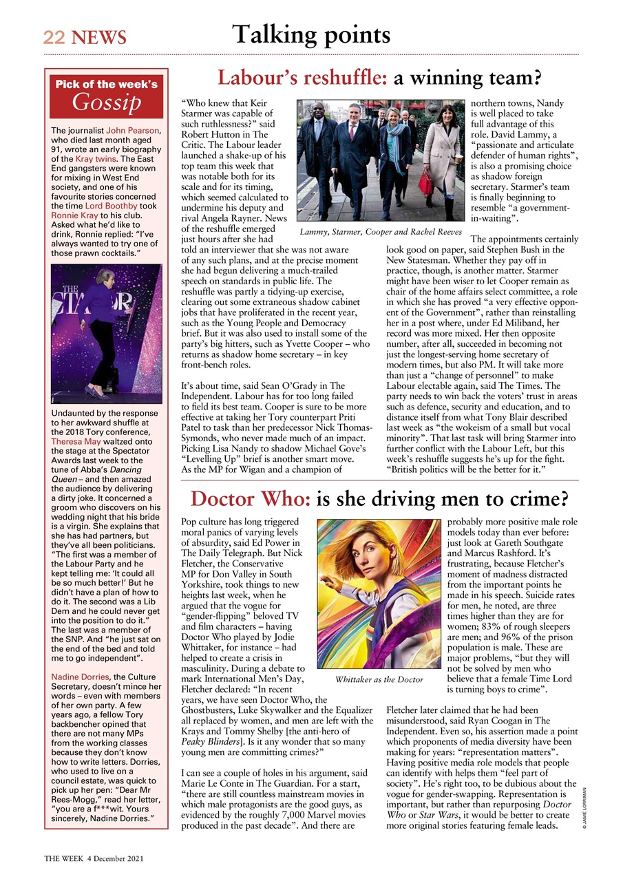 The Week Preview Pages