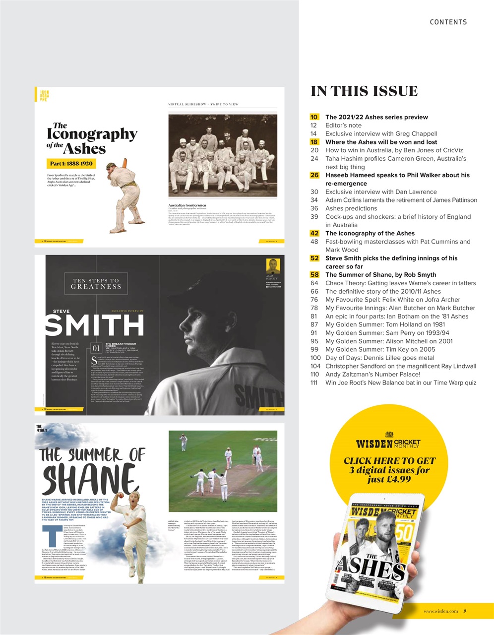 Wisden Cricket Monthly Preview Pages