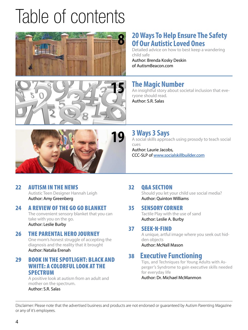 Autism Parenting Preview Pages