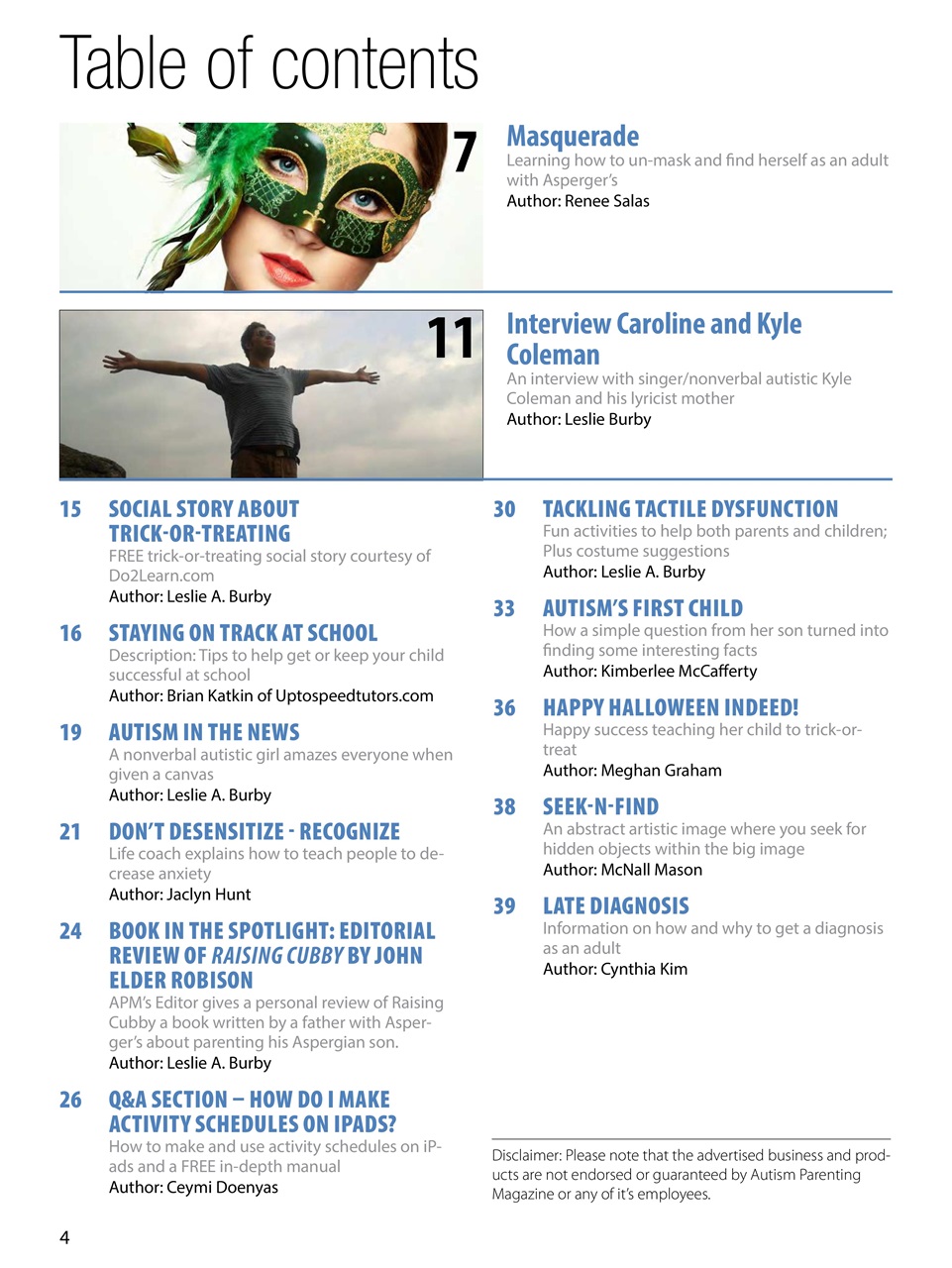 Autism Parenting Preview Pages