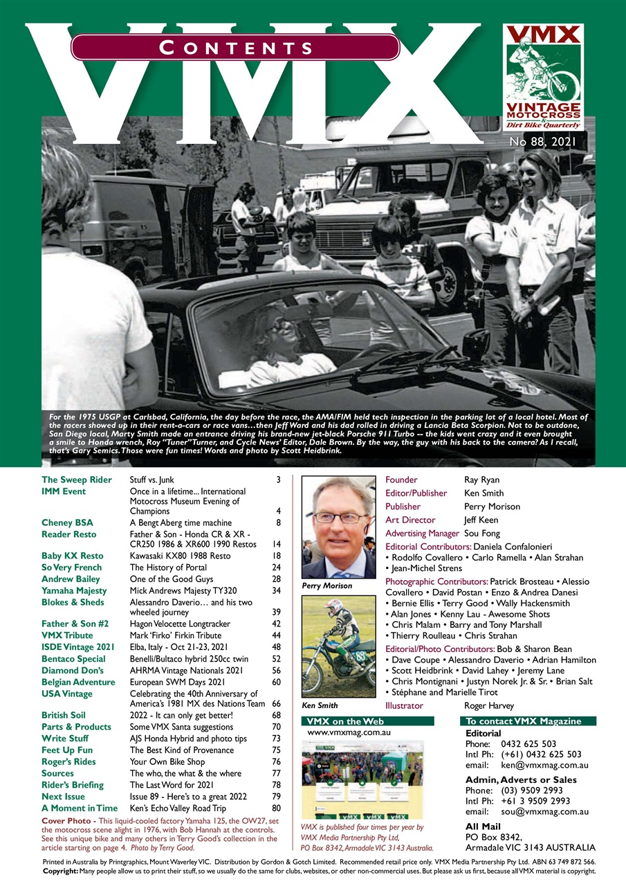 VMX Magazine Preview Pages