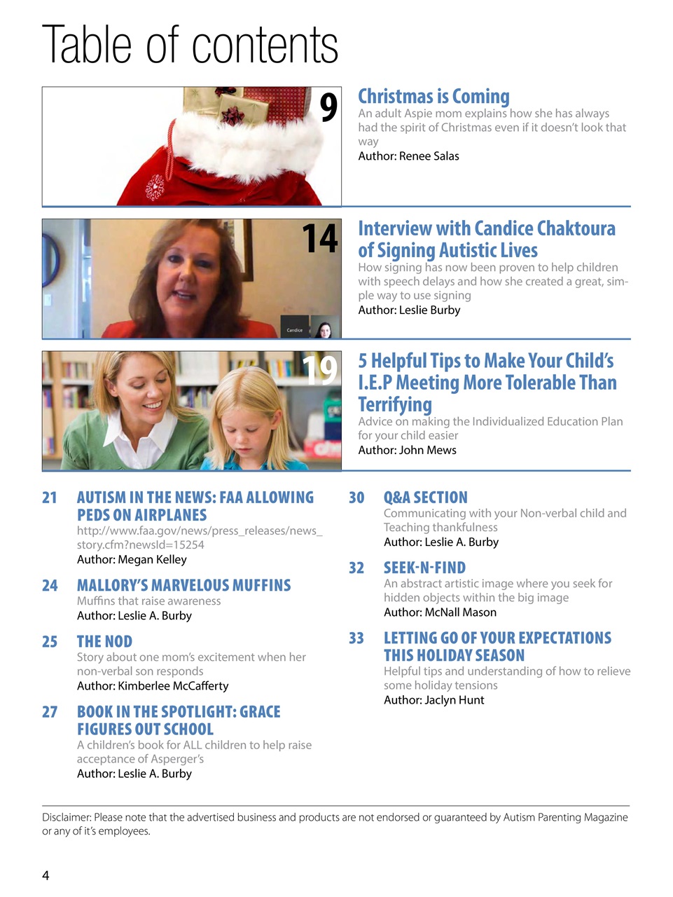 Autism Parenting Preview Pages