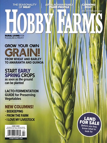 Hobby Farms Magazine issue Jan/Feb