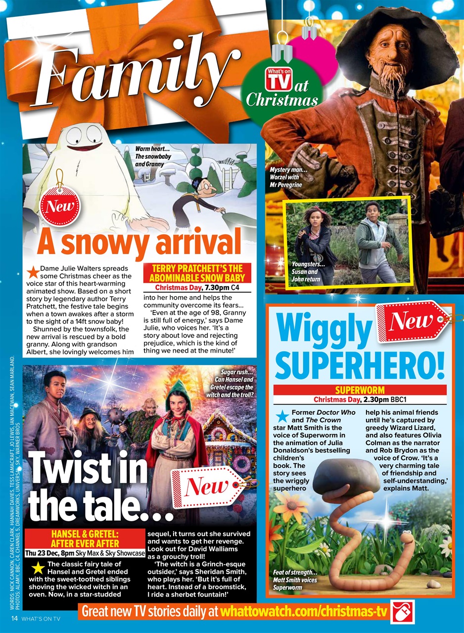 What's on TV Preview Pages