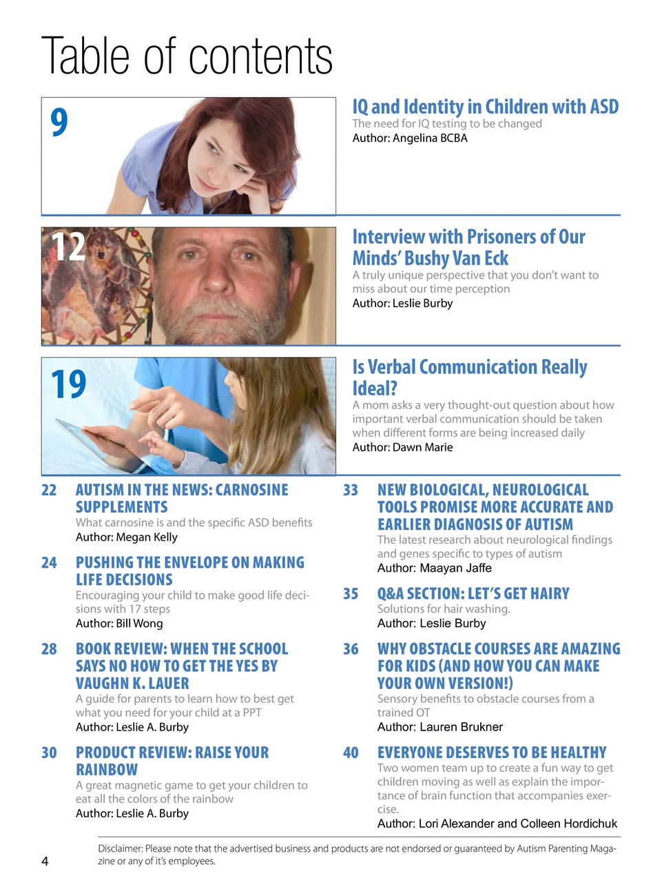 Autism Parenting Preview Pages