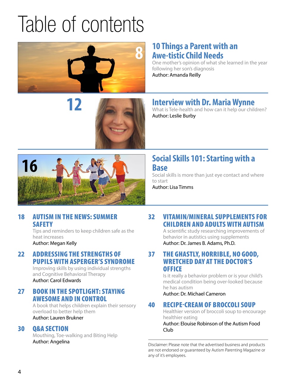 Autism Parenting Preview Pages