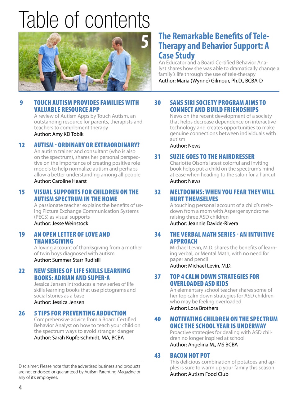 Autism Parenting Preview Pages