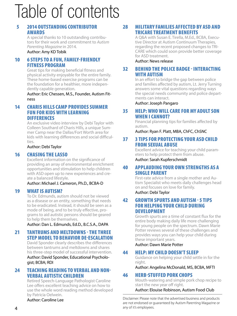 Autism Parenting Preview Pages