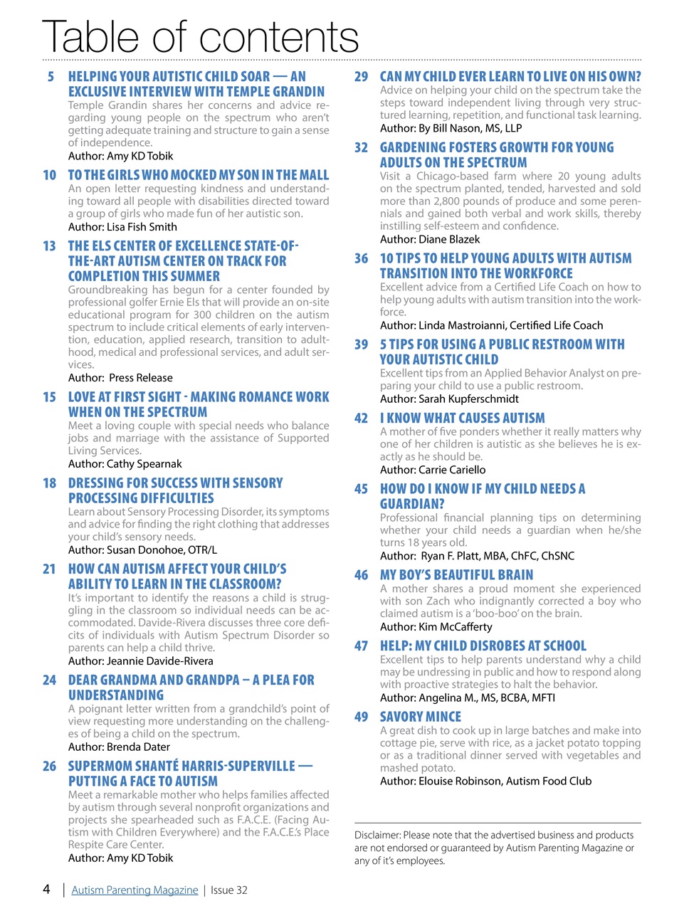 Autism Parenting Preview Pages