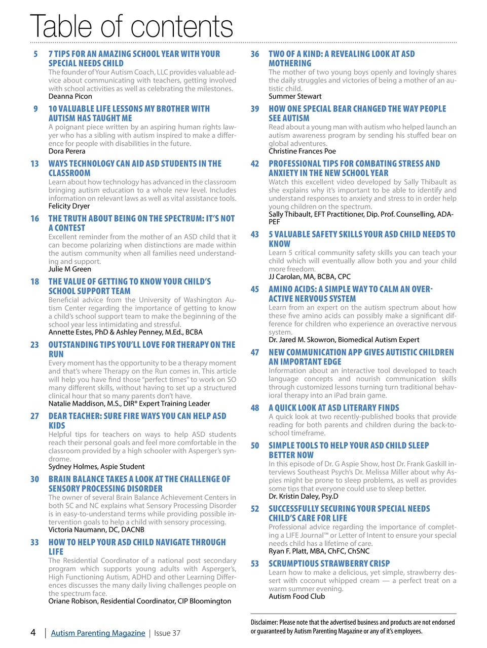 Autism Parenting Preview Pages