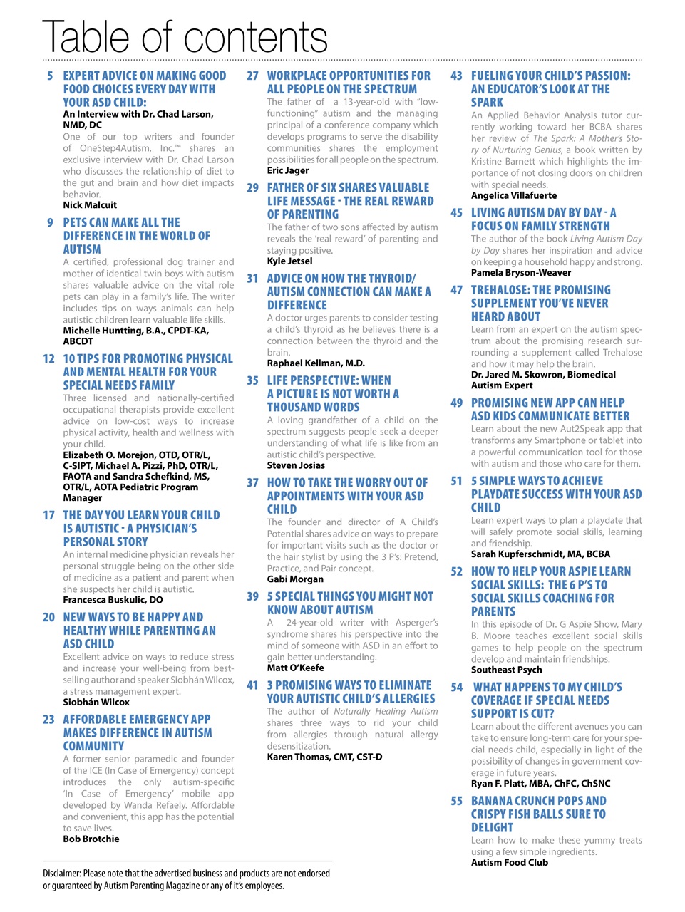 Autism Parenting Preview Pages