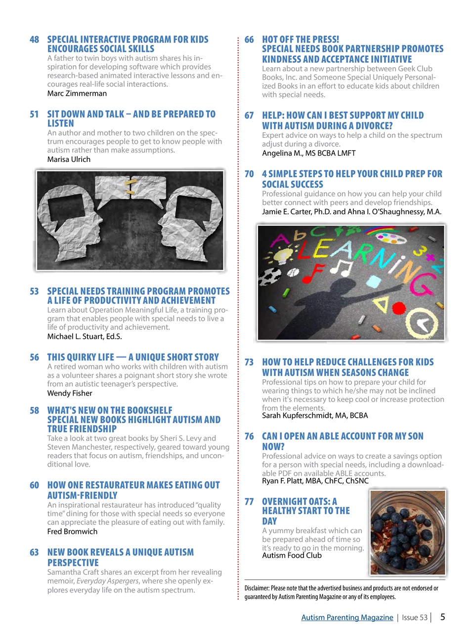 Autism Parenting Preview Pages