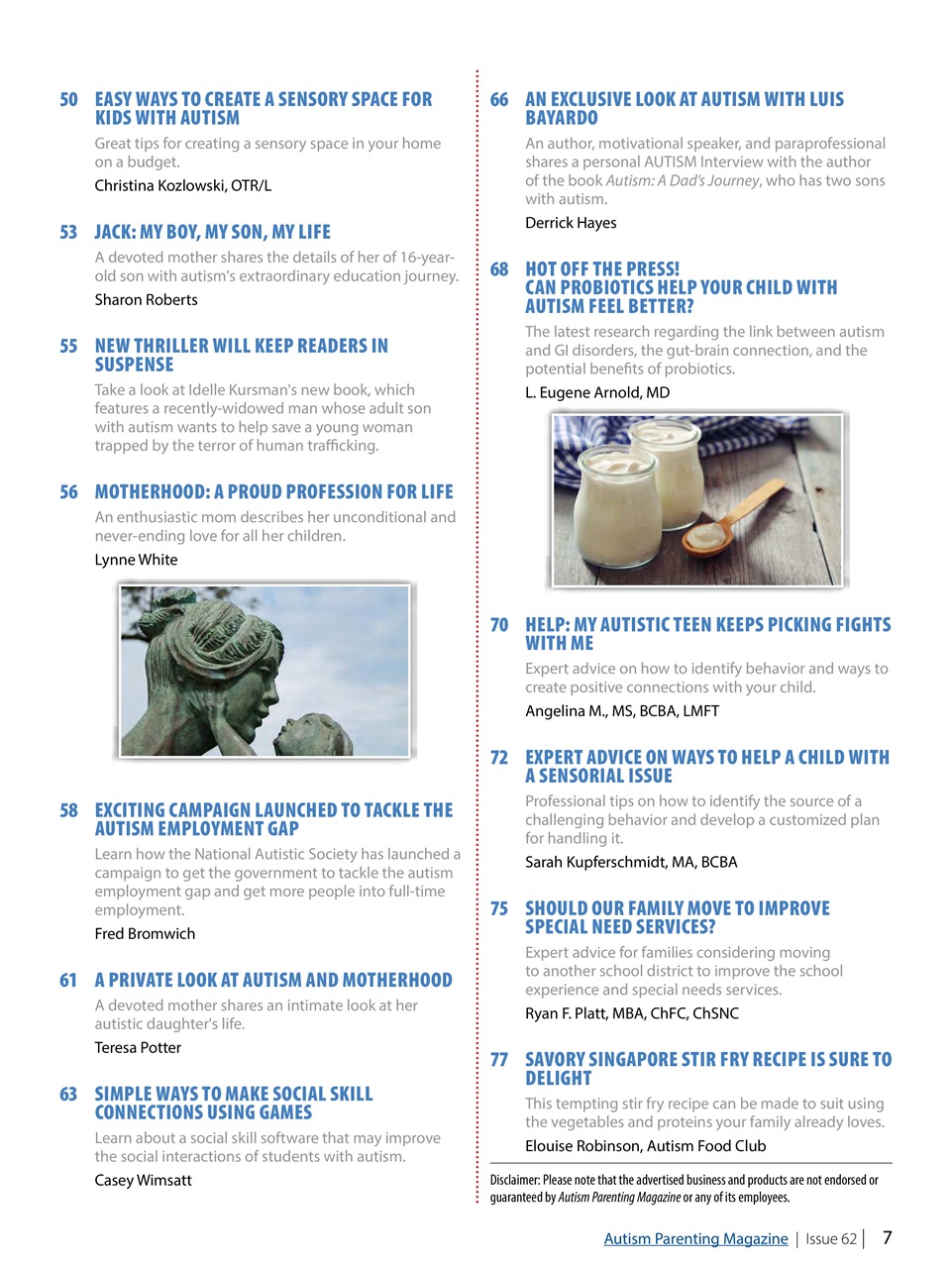 Autism Parenting Preview Pages