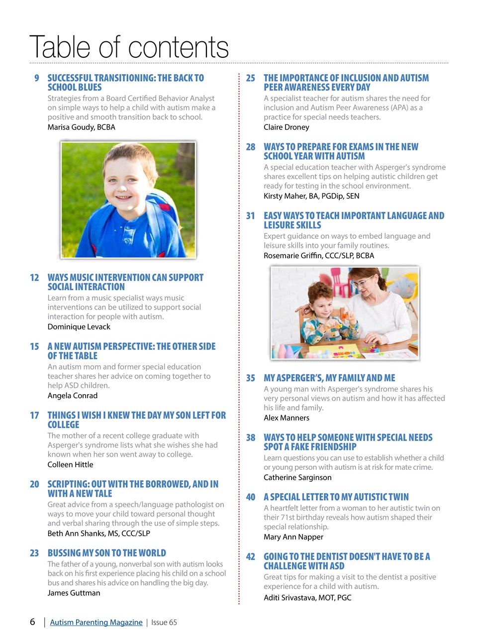 Autism Parenting Preview Pages