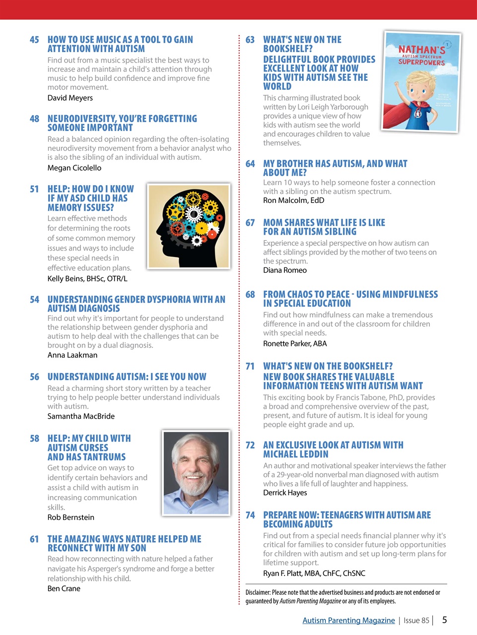 Autism Parenting Preview Pages