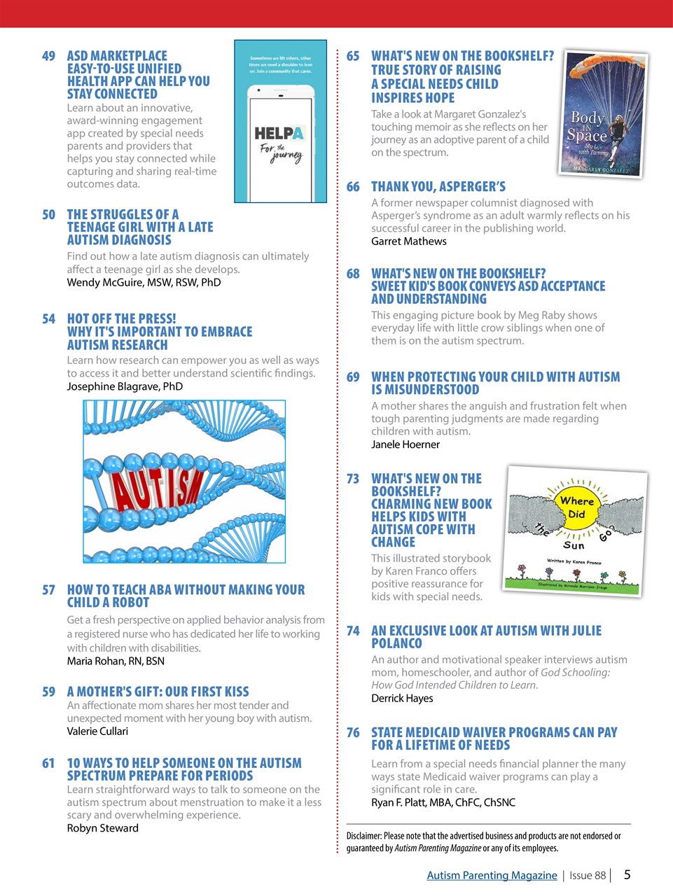 Autism Parenting Preview Pages