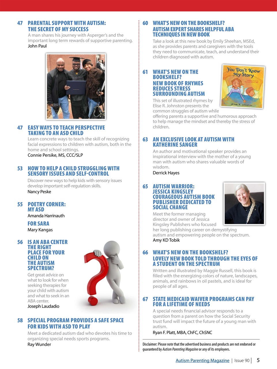 Autism Parenting Preview Pages