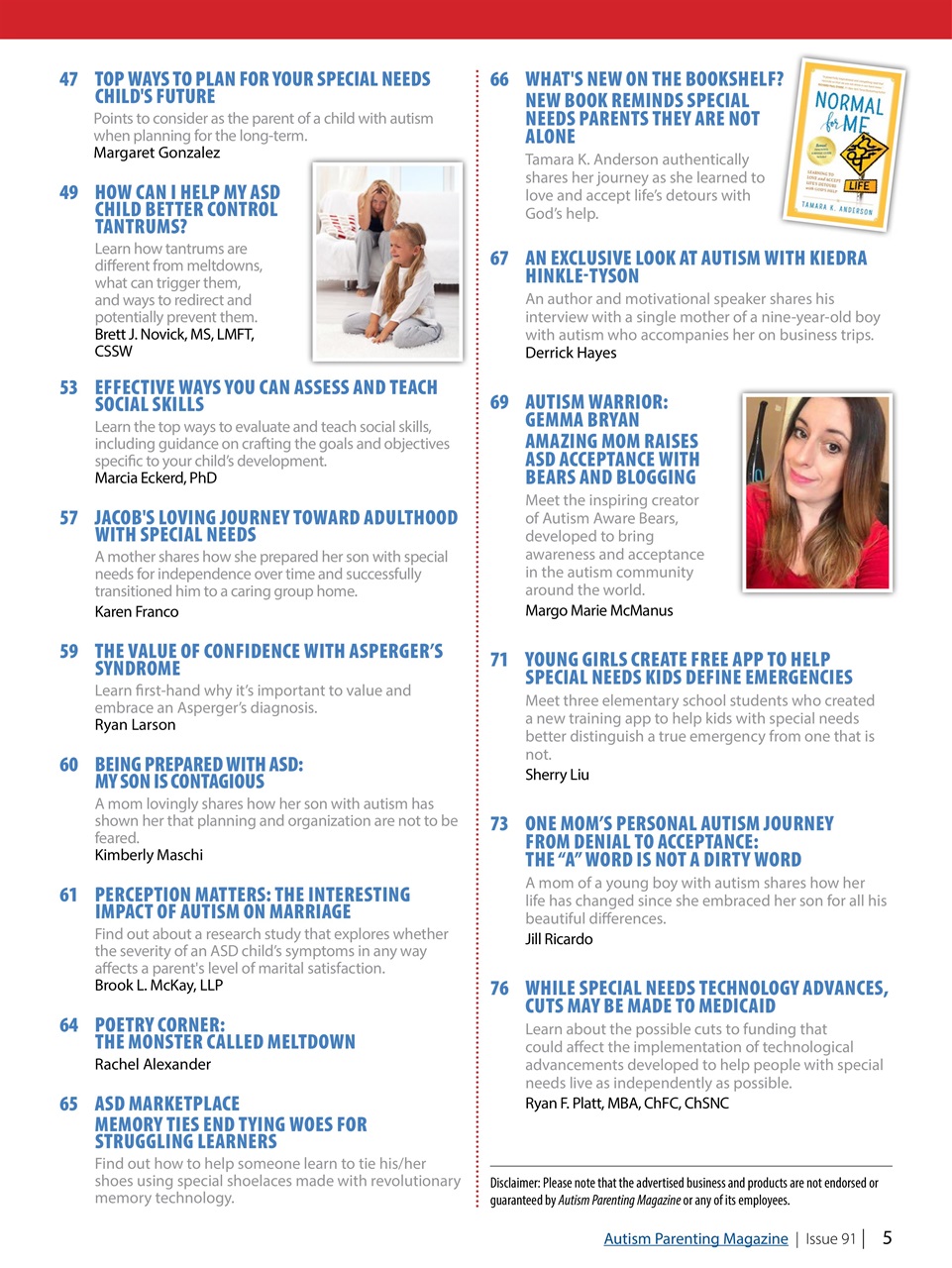 Autism Parenting Preview Pages