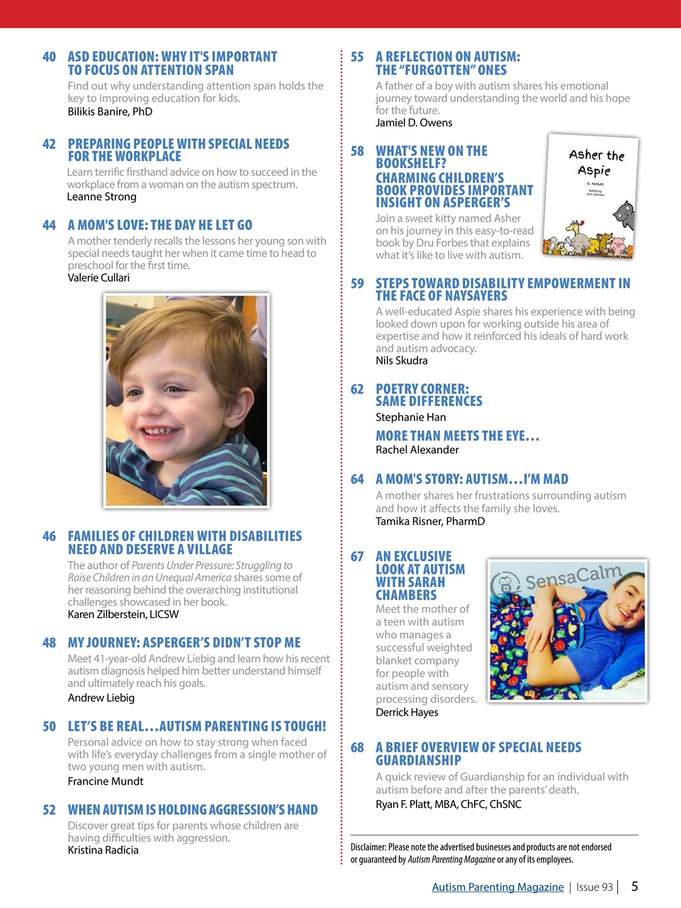 Autism Parenting Preview Pages
