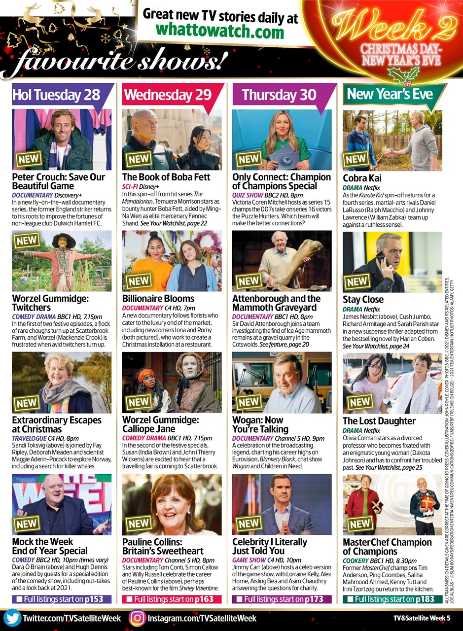 TV & Satellite Week Preview Pages