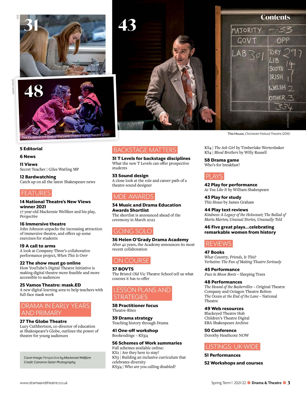 Drama and Theatre Preview Pages