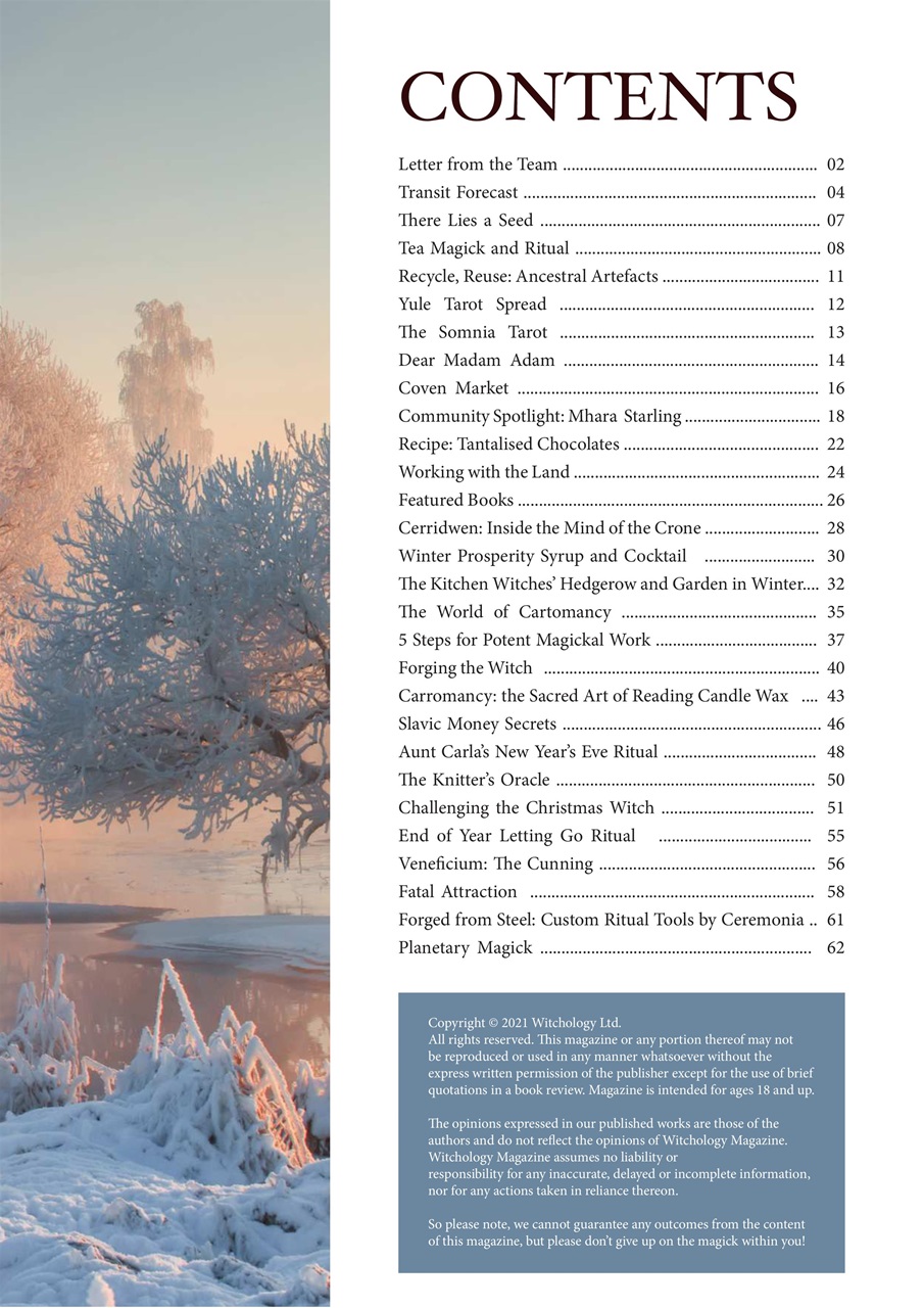 Witchology Magazine Preview Pages