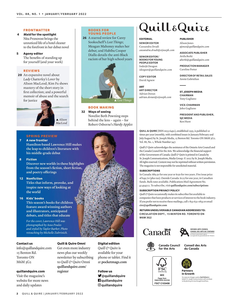 Quill & Quire Preview Pages